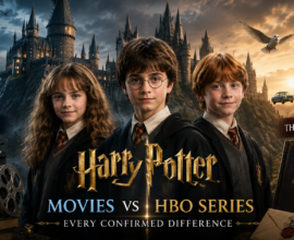 Harry Potter HBO Series vs Movies comparison featuring the new HBO cast at Hogwarts