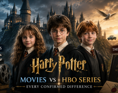 Harry Potter HBO Series vs Movies comparison featuring the new HBO cast at Hogwarts